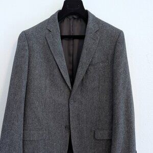 Calvin Klein Collection Men's 2-Button Sport Jacket, Grey Tweed 40R